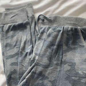 Gray camo joggers